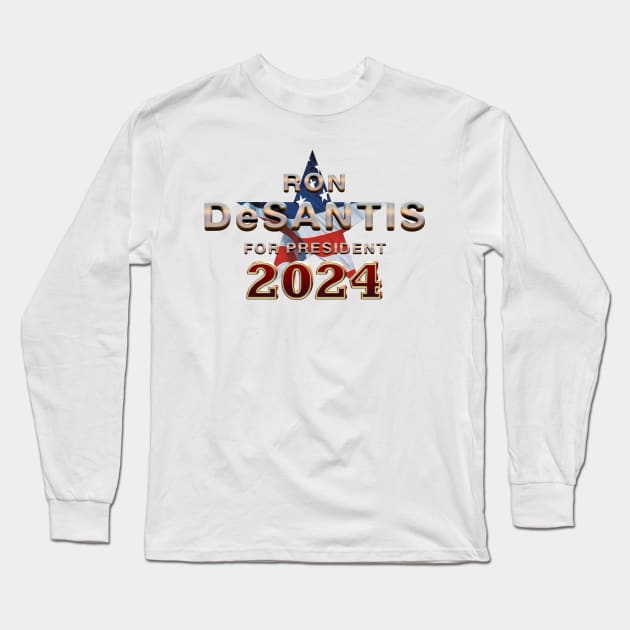 DeSantis for President 2024 Long Sleeve T-Shirt by teepossible